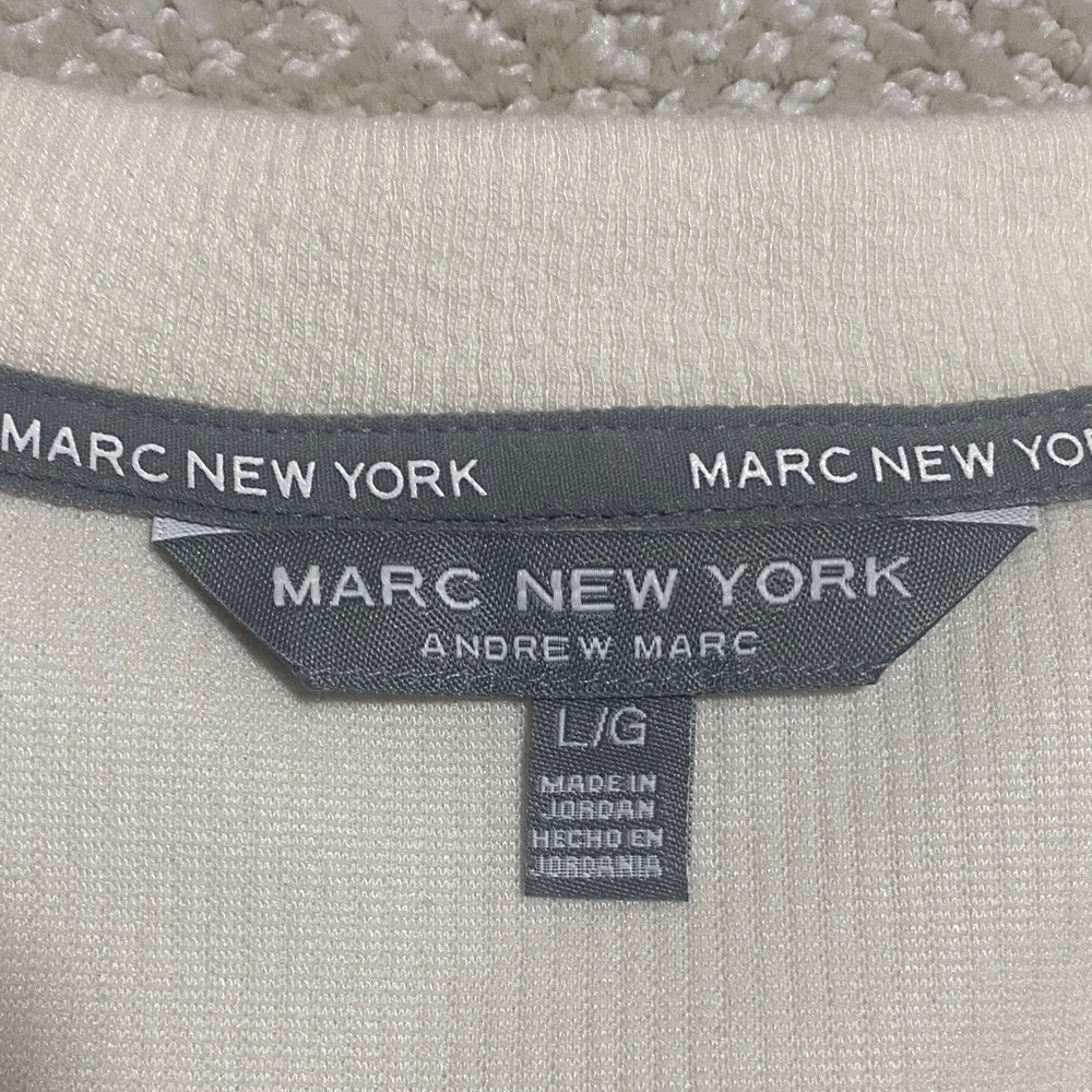 Marc New York Women's V-Neck Off-White Sweater Size L/G - Picture 8 of 14